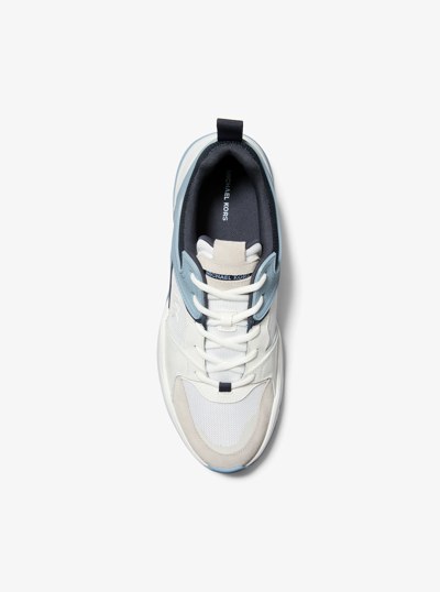 Chase Mixed-Media Trainer in CHAMBRAY | Michael Kors