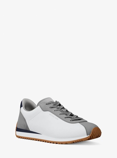 Rhodes Mixed-Media Trainer in DRESS BLUES | Michael Kors