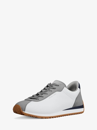 Rhodes Mixed-Media Trainer in DRESS BLUES | Michael Kors