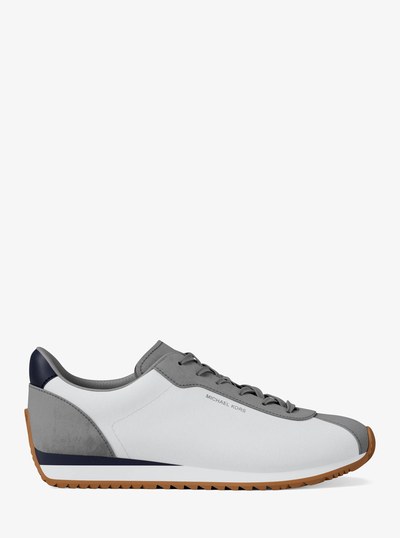 Rhodes Mixed-Media Trainer in DRESS BLUES | Michael Kors