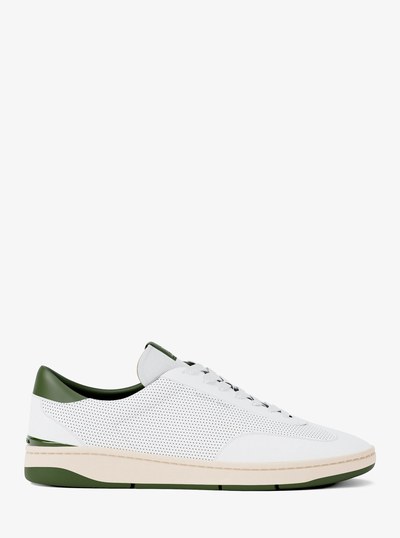 Wilton Perforated Leather Sneaker in EVERGREEN | Michael Kors