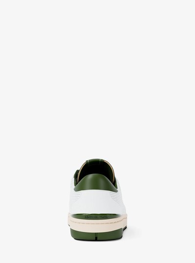 Wilton Perforated Leather Sneaker in EVERGREEN | Michael Kors