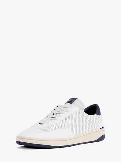 Wilton Perforated Leather Sneaker in DRESS BLUES | Michael Kors