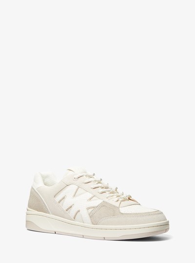 Rebel Mixed-Media Sneaker in BONE MULTI | Michael Kors