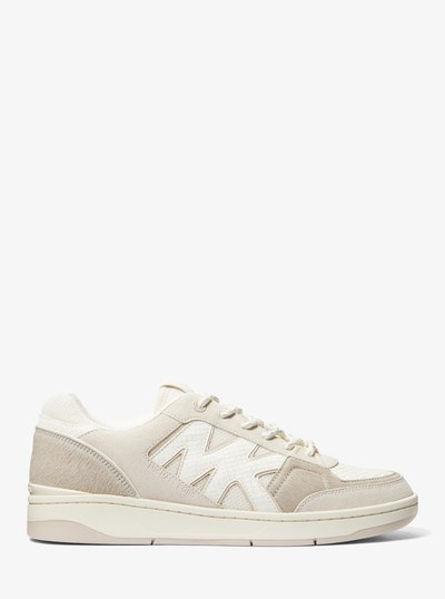 Rebel Mixed-Media Sneaker in BONE MULTI | Michael Kors
