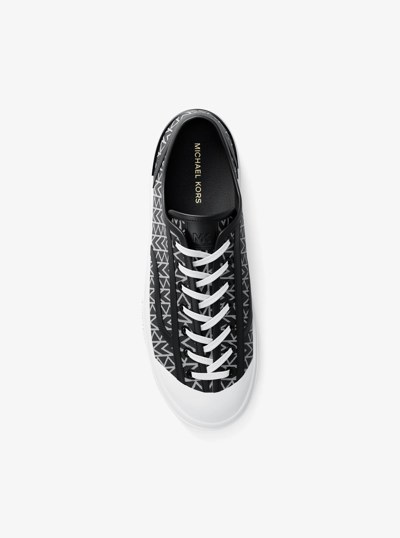 Jude MK2000 Logo Jacquard Sneaker in BLACK | Michael Kors