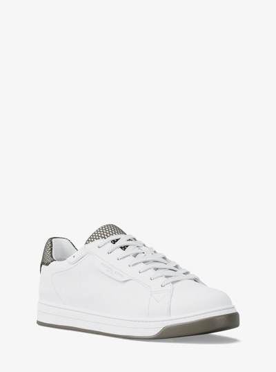 Keating Leather Sneaker in BIRCH | Michael Kors