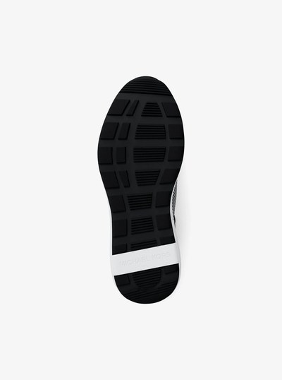 Trevor Mixed-Media Trainer in BLACK | Michael Kors