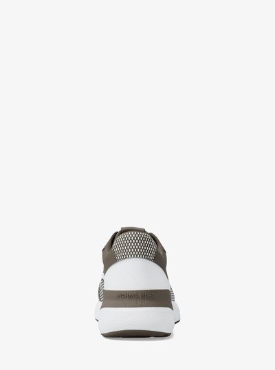 Trevor Mixed-Media Trainer in BIRCH | Michael Kors