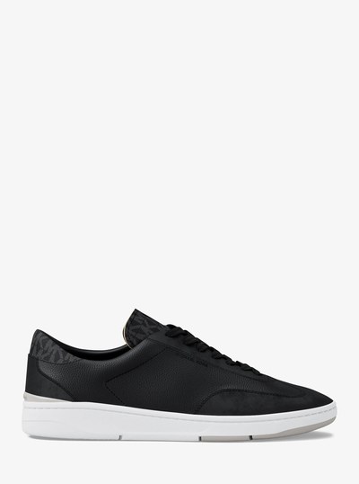 Wilton Mixed-Media Sneaker in BLACK | Michael Kors
