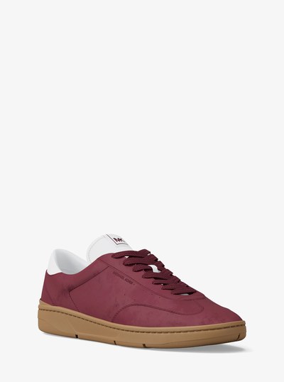 Wilton Suede Lace-Up Sneaker in MULBERRY | Michael Kors