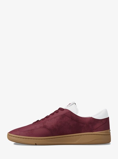Wilton Suede Lace-Up Sneaker in MULBERRY | Michael Kors