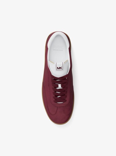 Wilton Suede Lace-Up Sneaker in MULBERRY | Michael Kors