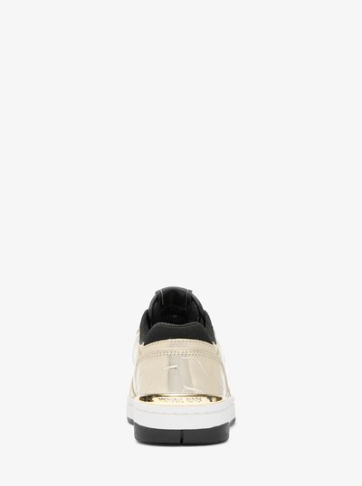 Rebel Metallic Crocodile Embossed Leather in PALE GOLD | Michael Kors