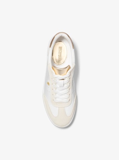 Scotty Leather Sneaker in PL GLD MULTI | Michael Kors