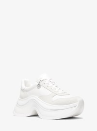 Arla Leather and Suede Trainer