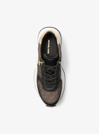 Espadrille Arla en cuir &agrave; logo Signature