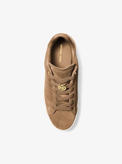Dottie Suede Platform Sneaker in HUSK | Michael Kors
