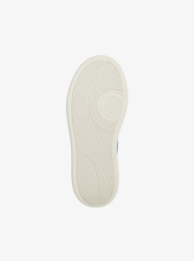 Espadrille compens&eacute;e Hayes en su&egrave;de &agrave; motif de crocodile in BLEU DE FRANCE | Michael Kors