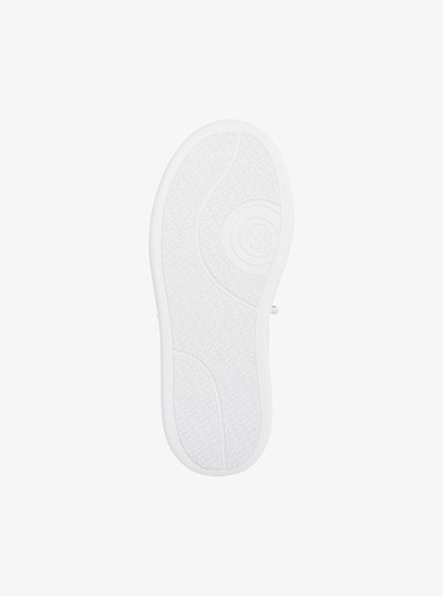 Hayes Embellished Leather Platform Sneaker in OPTIC WHITE | Michael Kors