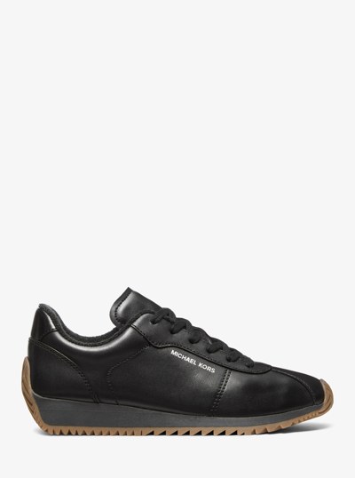 Rhodes Leather Trainer in BLACK | Michael Kors