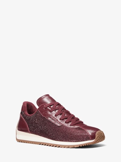 Rhodes Leather Trainer in OXBLOOD | Michael Kors