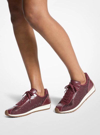 Rhodes Leather Trainer in OXBLOOD | Michael Kors