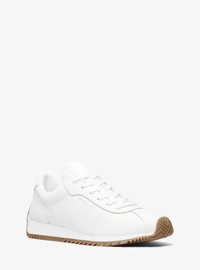 Rhodes Leather Trainer in OPTIC WHITE | Michael Kors