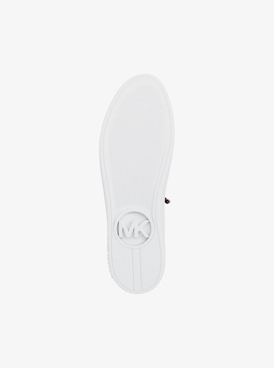 Scotty Embellished Leather Sneaker in OXBLOOD | Michael Kors