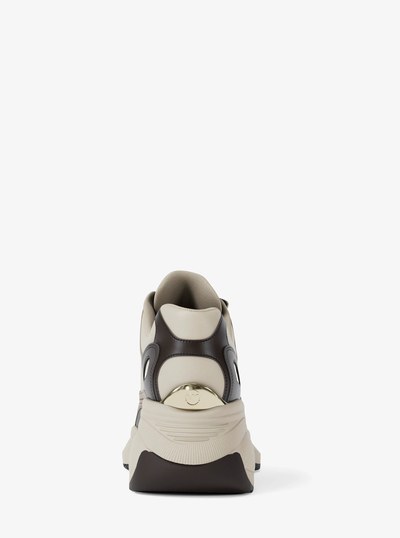 Zuma Leather and Mesh Trainer in CHOCOLATE COMBO | Michael Kors