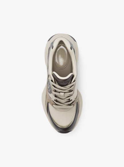 Zuma Leather and Mesh Trainer in CHOCOLATE COMBO | Michael Kors