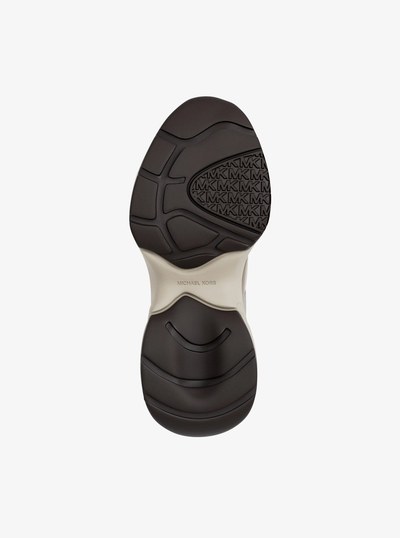 Zuma Leather and Mesh Trainer in CHOCOLATE COMBO | Michael Kors