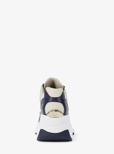 Zuma Leather and Mesh Trainer in FRCH BLU MLT | Michael Kors