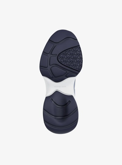 Zuma Leather and Mesh Trainer in FRCH BLU MLT | Michael Kors