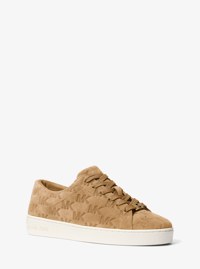 Keaton Logo-Embossed Suede Sneaker