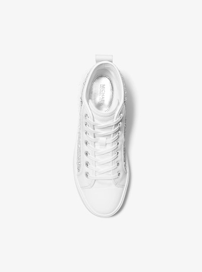 Evy Embellished Scuba High-Top Sneaker