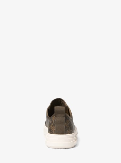 Espadrille Evy &agrave; logo signature Empire in BRUN | Michael Kors