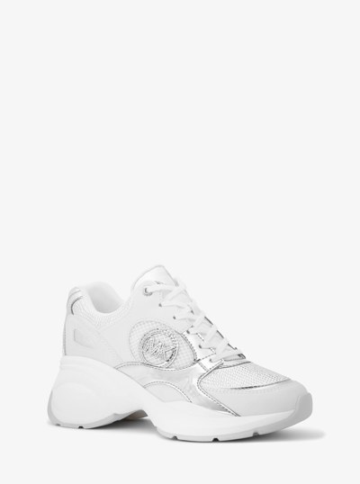 Zuma Embellished Scuba and Mesh Trainer