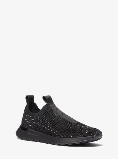 Bodie Embellished Stretch Knit Slip-On Trainer
