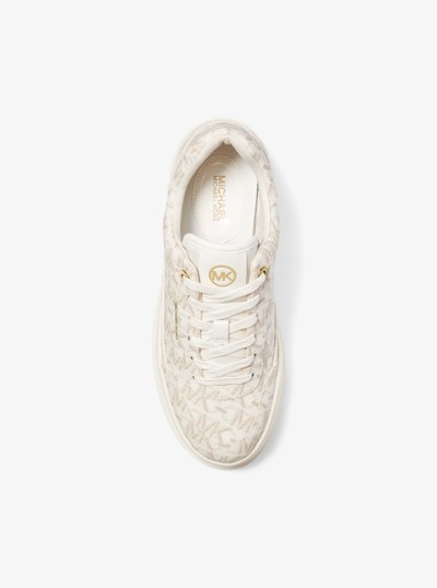 Hayes Empire Signature Logo Platform Sneaker in VANILLA | Michael Kors