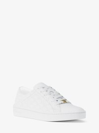 Keating Logo Embossed Leather Sneaker