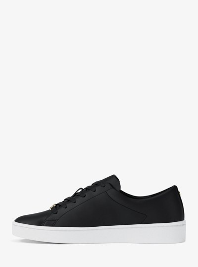 Keaton Leather Sneaker in BLACK | Michael Kors