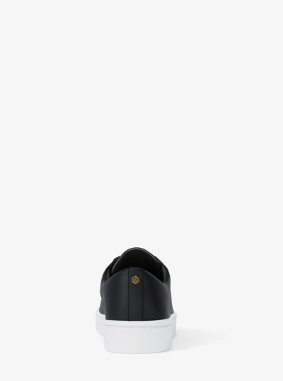 Keaton Leather Sneaker in BLACK | Michael Kors