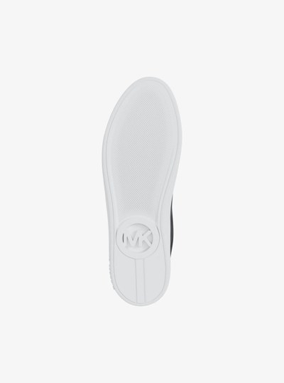 Keaton Leather Sneaker in BLACK | Michael Kors