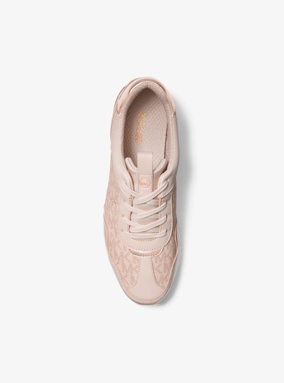 Raina Signature Logo Platform Trainer in BALLET | Michael Kors