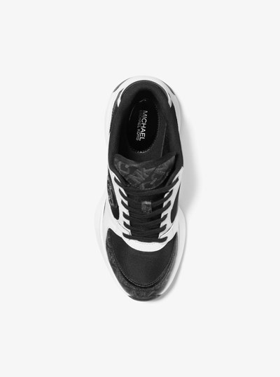 Zuma Empire Signature Logo and Mesh Trainer in BLACK | Michael Kors