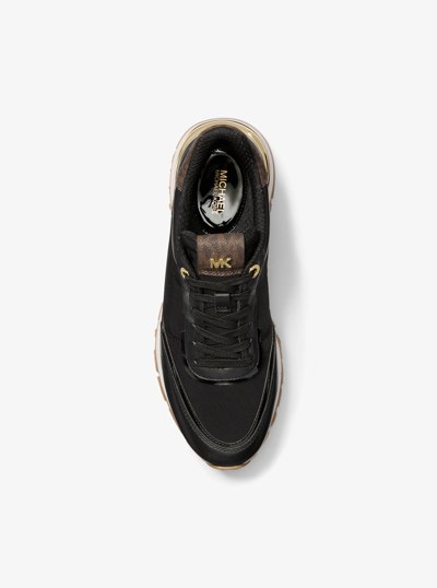 Nova Leather and Nylon Trainer in BROWN MULTI | Michael Kors