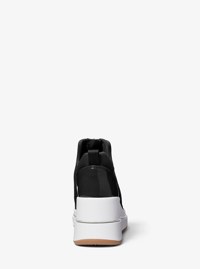 Espadrille &agrave; talon compens&eacute; Emmy en maille &agrave; fermeture &eacute;clair