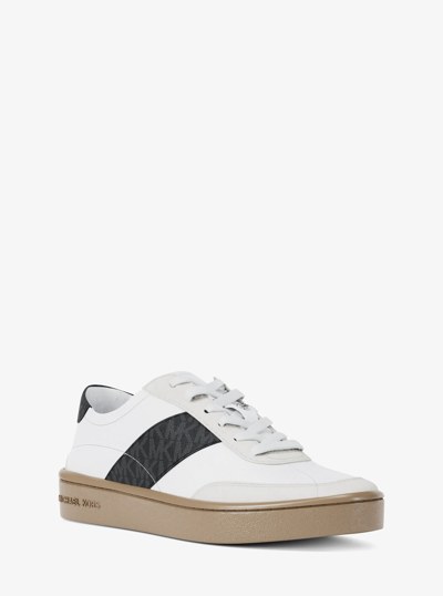 Kaycee Signature Logo Stripe Sneaker in BLACK | Michael Kors
