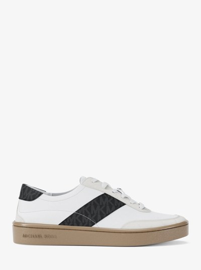 Kaycee Signature Logo Stripe Sneaker in BLACK | Michael Kors